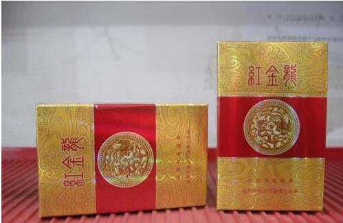正方形墨黑色细支外烟